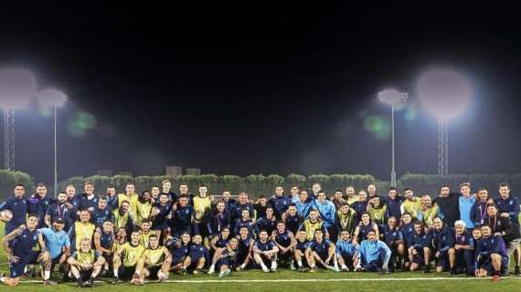 FOTO, Nico presente all'ultimo allenamento dell'Argentina