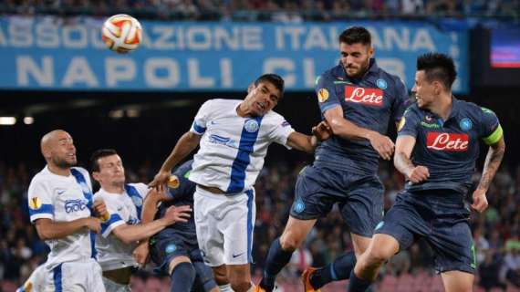 EUROPA LEAGUE, Napoli-Dnipro finisce 1-1