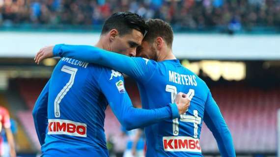 BENEVENTO-NAPOLI, Azzurri di nuovo primi: 0-2