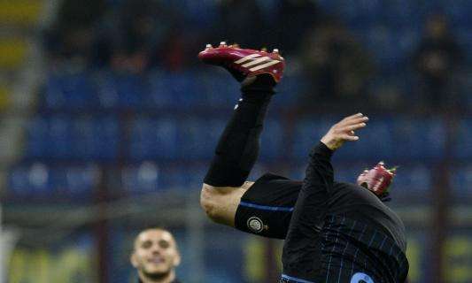 LAZIO-INTER, Decide doppietta Hernanes: 1-2. Inter 7°