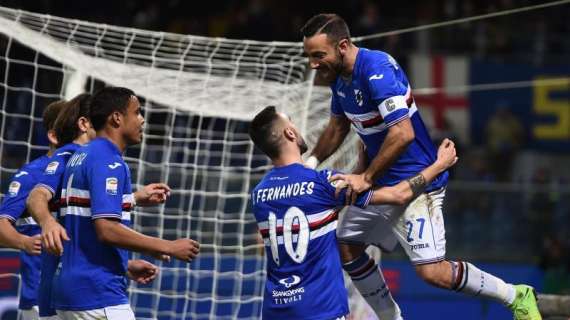 SERIE A, La Sampdoria annienta il Pescara 3-1