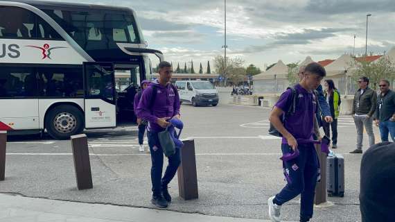 FOTO FV, Fiorentina in partenza per Riga
