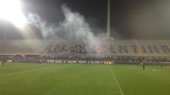 VIDEO FV, L'ingresso in campo della Fiorentina