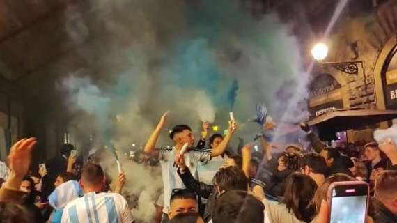 VIDEO FV, La festa per l'Argentina nelle vie di Firenze