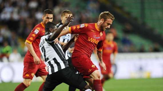 UDINESE-ROMA, Le formazioni ufficiali del match