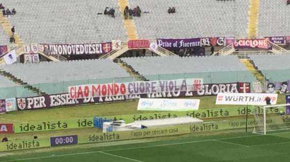 FOTO FV, Striscione in Fiesole per Mondonico