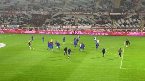 FOTO E VIDEO FV, Viola in campo per il riscaldamento