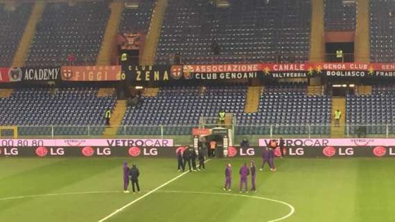 FOTO FV, Fiorentina sul campo del Ferraris