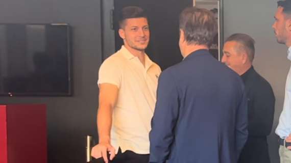FOTO-VIDEO FV, Luka Jovic uscito da Casa Milan