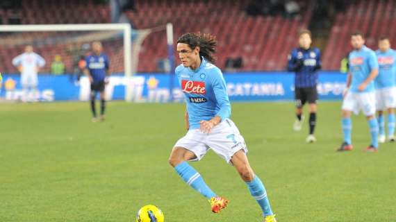 FIORENTINA-NAPOLI 0-2, Cavani ancora a segno