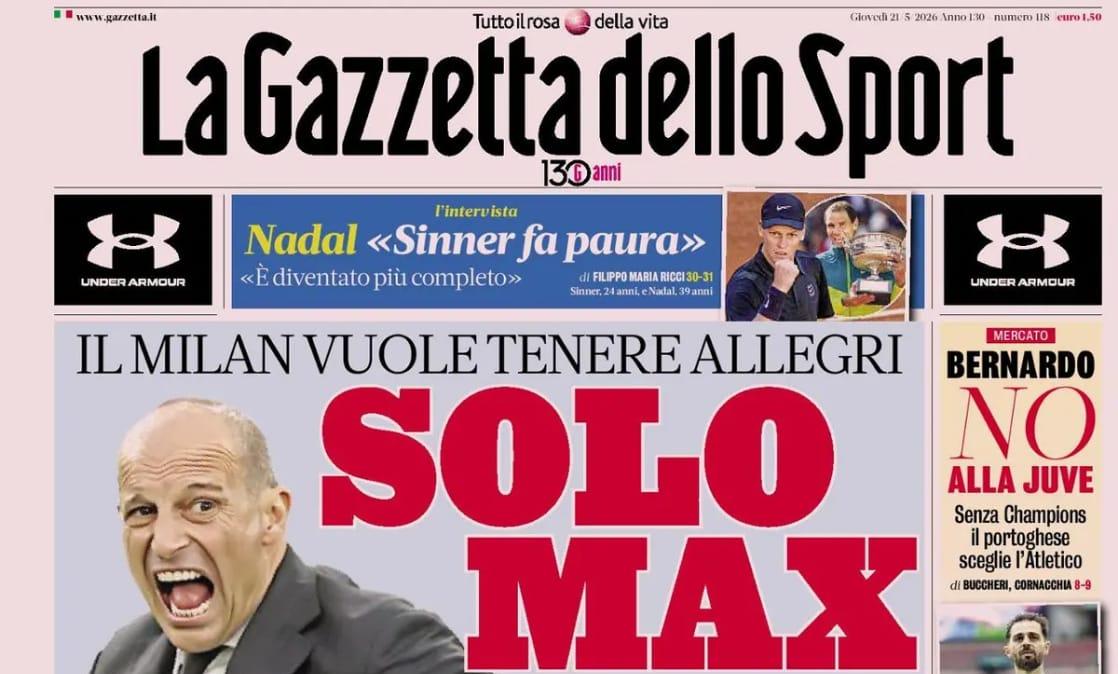 Rassegna stampa, ecco le prime pagine dei quotidiani sportivi 