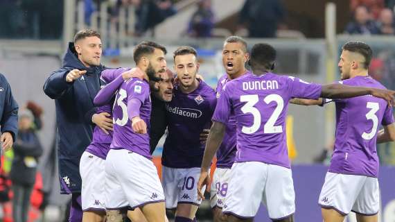 SERIE A, La classifica: Fiorentina per ora nona