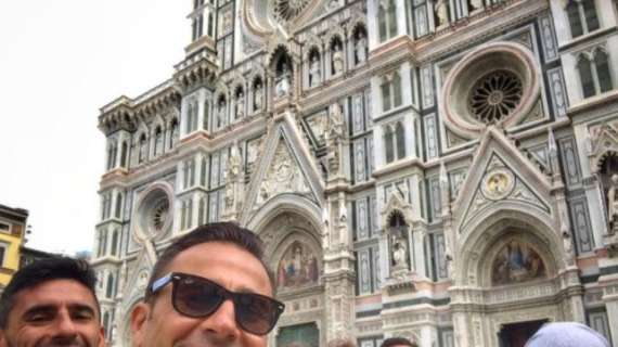 FOTO, Cannavaro-Lippi: selfie per le vie di Firenze