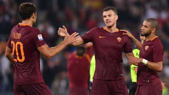 NAP-ROM, Giallorossi in vantaggio con Dzeko al 45'