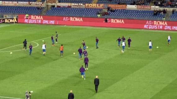 VIDEO FV, Fiorentina in campo per il riscaldamento