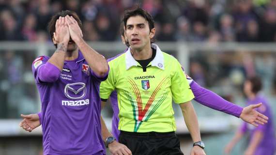 FIORENTINA, Sono due i precedenti con Calvarese