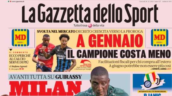 RASSEGNA STAMPA, Le prime pagine dei quotidiani 