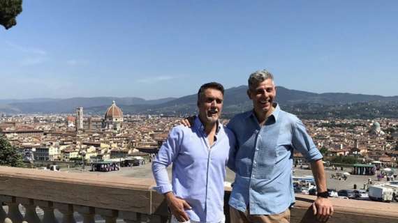 VIDEO-FOTO, Bati incontra Toldo al P. Michelangelo