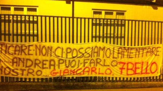 FOTO FV, Striscione al Franchi per Antognoni