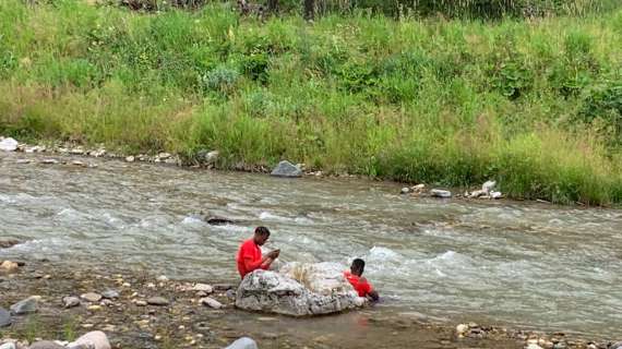 FOTO FV, Crioterapia per Kouame e Duncan al fiume