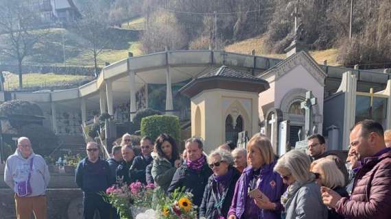 FOTO, Tanti tifosi viola a San Pellegrino per Astori