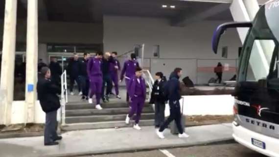 FIORENTINA, La squadra è atterrata a Peretola