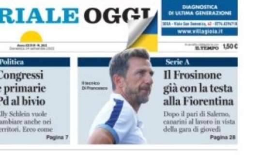 DA FROSINONE, La testa è già al match con la Viola