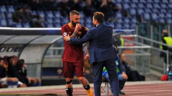 DA ROMA, De Rossi salta la gara contro la Fiorentina