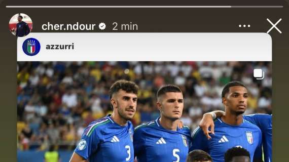 Ndour ringrazia gli azzurrini: "Siamo un gruppo speciale. Vi voglio bene"