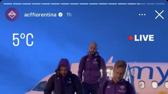 VIDEO, La Fiorentina è atterrata a Sivas con 5 gradi