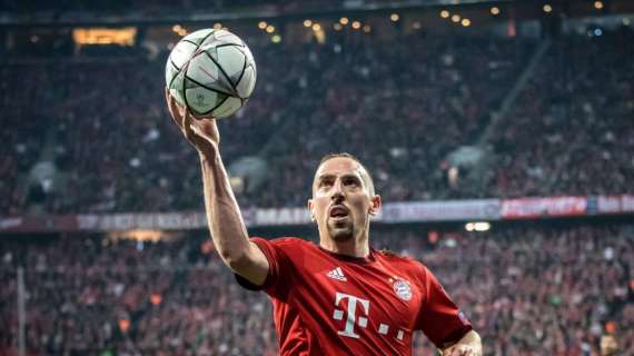 RIBERY, Celebra il Triplete con il Bayern di 7 anni fa