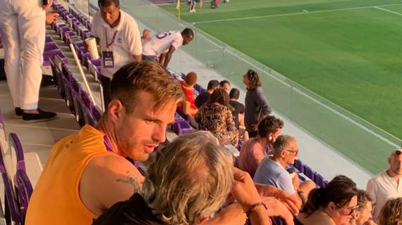 FOTO FV, Anche Pongraric in tribuna a guardare i compagni