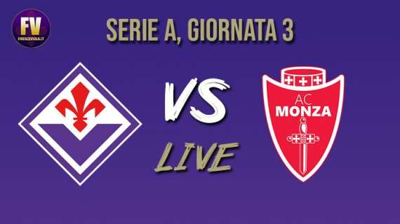 FIORENTINA-MONZA 2-2, Rivivi il LIVE della sfida