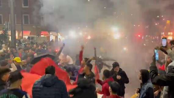 VIDEO FV, La festa dei tifosi del Marocco a Firenze