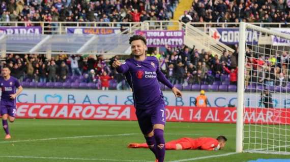 UDI-FIO 1-1, Pari viola al 23' con gol di Zarate