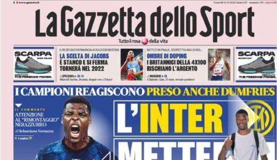 RASSEGNA STAMPA, Le prime pagine dei quotidiani