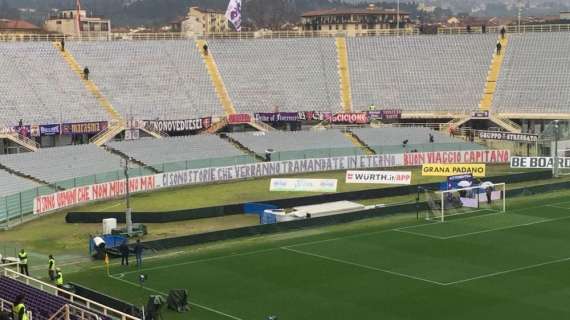 FOTO FV, Striscione in Fiesole per Astori