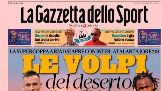 RASSEGNA STAMPA, Le prime pagine dei quotidiani