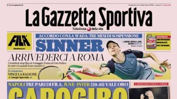 Rassegna stampa, le prime pagine dei quotidiani sportivi italiani