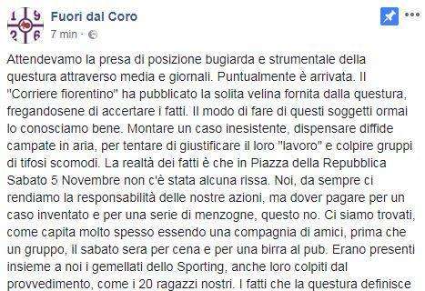 1926, Non c'è stata alcuna rissa: basta bugie