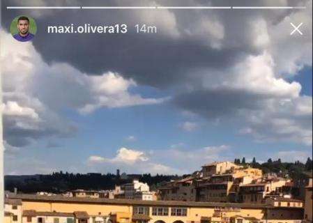 FOTO, M. Olivera rientra a Firenze: "Di nuovo qui"