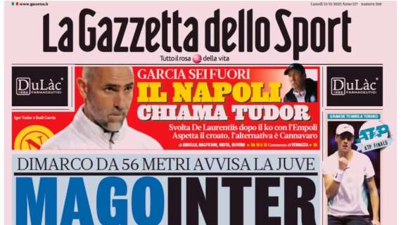 RASSEGNA STAMPA, Le prime pagine dei quotidiani