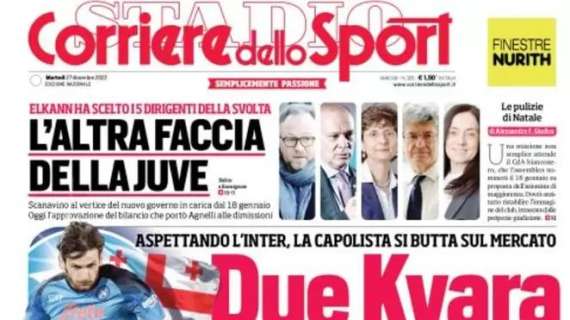 RASSEGNA STAMPA, Le prime pagine dei quotidiani