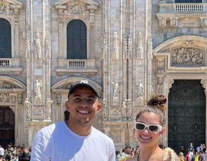 FOTO, Dodo e famiglia turisti al Duomo di Milano