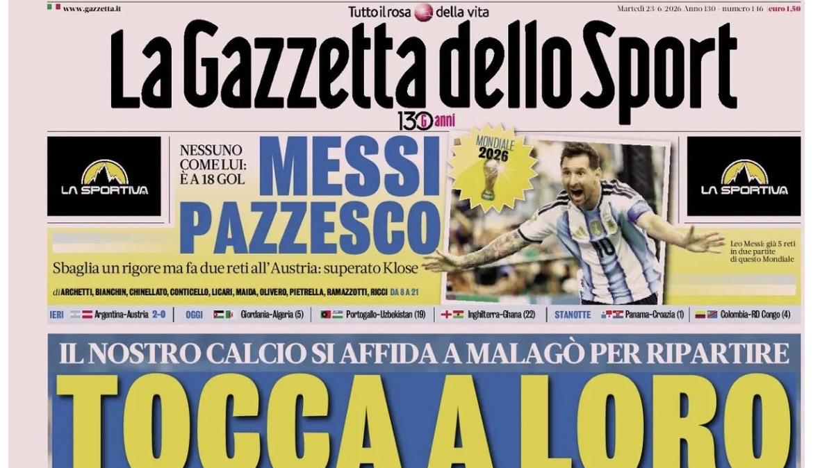 Rassegna stampa, le prime pagine dei quotidiani sportivi in edicola