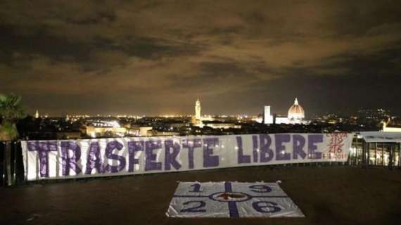 TRASFERTE LIBERE, Striscioni in tutta Italia