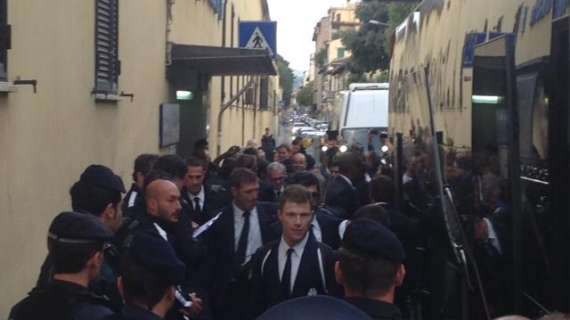 VIDEO FV, La Juve arriva a Firenze tra l'indifferenza