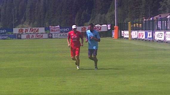 MOENA, Munùa in campo col preparatore Lopez