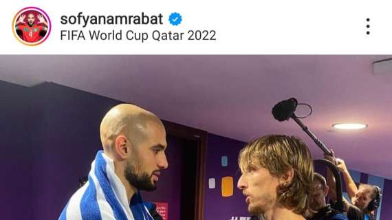 AMRABAT, Sui social la sua foto con Modric