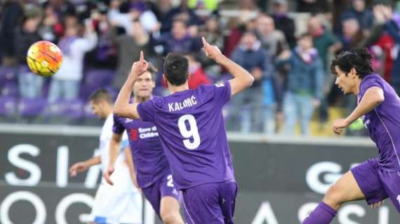 FIO-UDI 1-0, Kalinic-gol dopo un tiro di Badelj